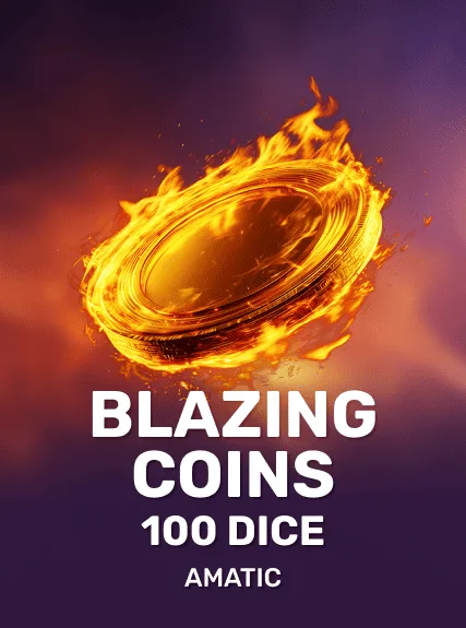 Blazing Coins 100 Dice game tile